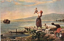 Képeslap: Nő, nők.