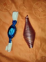 Karácsonyfadísz - Fém nagy "Rugó" 2.