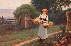 Képeslap: Nő, nők.