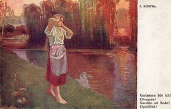 Képeslap: Nő, nők.