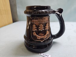 T1992 Czarna Bialostocka lengyel kerámia korsó 15 cm