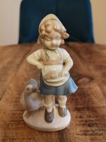 Lippersdorf Làny Libával Figurális Porcelán