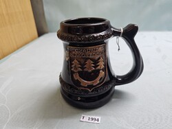 T1994 Czarna Bialostocka lengyel kerámia korsó 15 cm