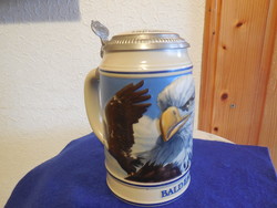 Budweiser amerikai sörös krigli  , márkás , certifikáttal  20 cm