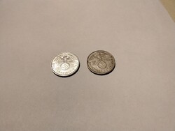 Ezüst Német 2márka 1938-as Birodalmi pénz, horogkeresztes eladó