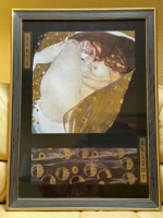 Gustav Klimt Danae fali kép keretben