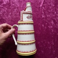 Régi orosz porcelán különleges csorgató - kiöntő kancsó 5 dl