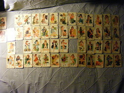 2 pakli retro Pin up girl francia kártya 100 db -  hiányos- 70-es évek