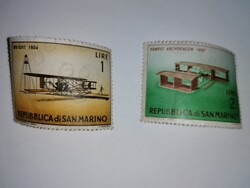 Bélyegek - San Marino - 2 db - 1962.