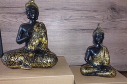 Feng Shui buddha szobor 2db egyben.  20x15cm, 15x10cm.Új termék dobozában
