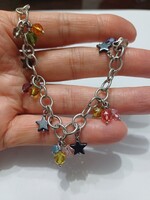 Ezüst karlánc swarovski köves zsuzsukkal