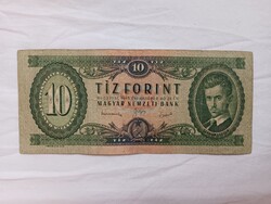 Rákosi címeres tíz forintos bankjegy 1949. évi