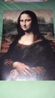 2012.Leonardo da Vinci - MONA LISA nagyon szép nyomat kép 35 cm x 26 cm a képek szerint IMP KIADÓ