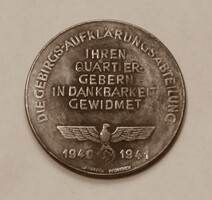 Német náci SS birodalmi emlék érem
