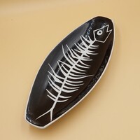 Retro Kőbányai/ Drasche  porcelán  halas tál