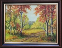 Nagy Éva (1954-) - Őszi táj- 30x40 cm