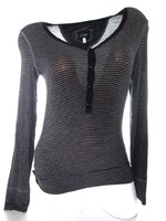 EREDETI ARMANI JEANS (M) NŐI RUGALMAS CSÍKOS HOSSZÚ UJJÚ FELSŐ