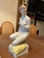 Hollóházi női szobor akt 29 cm magas hibátlan