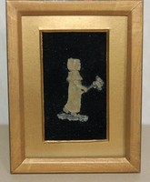 Antik design 19c ARCO képkeret  különleges  árny képpel