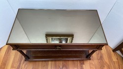 Antik stílusú  téglalap alakú konzolasztal, lerakóasztal