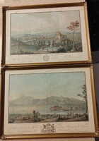 Wolf Caspar (1735-1783) erdeti színes metszetek