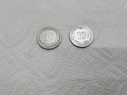 10 filléres 1940,1942-es forgalomba volt nagyon szép állapotban eladó