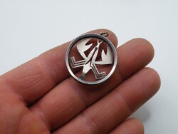 903 Modernist 835 silver horoscope cancer zodiac sign pendant Scandinavian