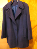 Középkék gyapjú 3/4 -es női kabát MISS SMITH 16  42