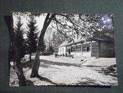 Képeslap,Bükk hegység,Miskolc,Hermann Ottó turistaház látkép,részlet, 1962-