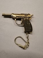 Retro revolver kulcstartó