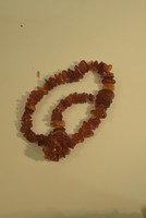 Vintage borostyán nyaklánc és karkötő A058