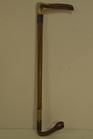 Antik csontfejes sétabot sétapálca A058