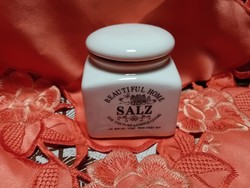 Porcelán  fűszertartó,  só tartó