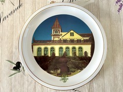 Zsolnay porcelán falitál