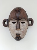 African mask monkey antique boa ethnic group Congo african mask drum 5 3042