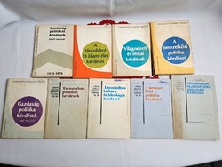 9+5 db könyv A Magyar Szocialista Munkáspárt tanfolyama 1975-1986 + régi gazdasági és pártpolitik