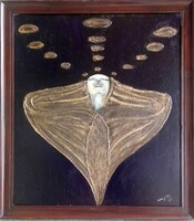 Prima díjas művésztől Transcendens . 60x70cm Károlyfi Zsófia (1952-).