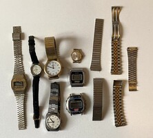 7 DB ÓRA ÉS SZÍJ EGYBEN VEGYESEN