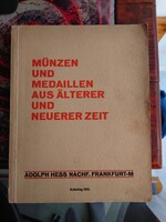 Adolph Hess érme, numizmatika szakirodalom / katalógus - 1929 ből