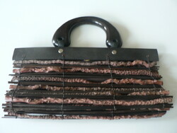 KÜLÖNLEGES NYÁRI KIS TÁSKA, EGYEDI DIVATTÁSKA FÁBÓL!