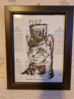 Biró Richárd : Sir Mordecai Blackwater akvarell festmény 2018