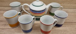 Kőbányai Porcelán factory teapot set, new condition!