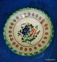 Mónus Sándor mázas kerámia falitányér HMV 22 cm (ap)