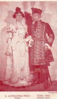 Képeslap: Színészek, Gombaszögi Frida és Törzs Jenő.