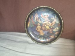 Orosz tündér mesék a Szürke Farkas fal disz porcelán