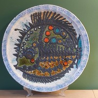 M. Kis Katalin  Samottos Kerámia falidísz  35 cm