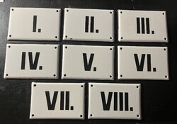 Régi zománctábla zománc tábla  1 2 3 4 5 6 7 8