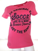 EREDETI SOCCX (CAMP DAVID) (S) RÖVID UJJÚ RÓZSASZÍN NŐI PÓLÓ FELSŐ