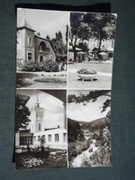 Képeslap,Csopak,mozaik,üdülő,szálló,strand,büfé, látkép,részlet, 1965-
