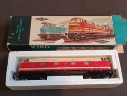 DDR PIKO , Veb EM 19 ,V 180 Villanyvasút, H0, 1:87,retro játék